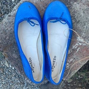 Metallic cerulean blue Repetto Ballet Flats 36.5
